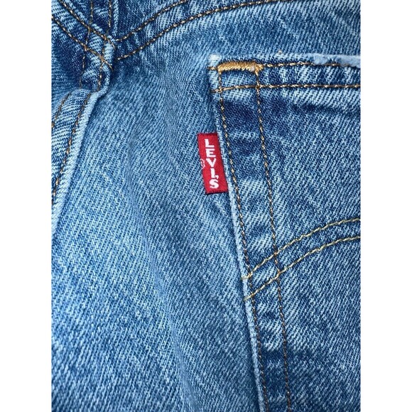 Levi’s 501 Skinny Jeans W28 L26 Button Fly Distressed Knee Vintage Blue Denim - Picture 14 of 16